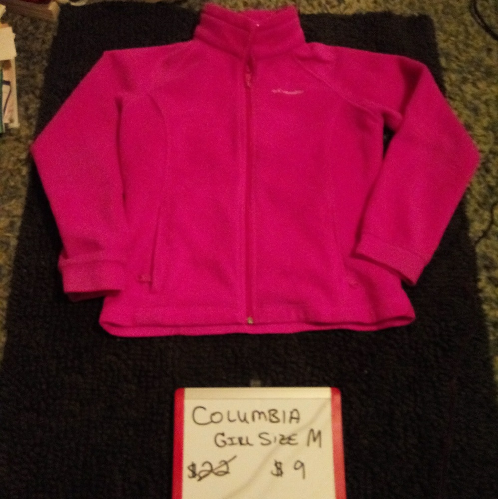 Pink Columbia Fleece Zip Up Jacket